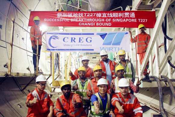 工期缩短一半！中铁装备助力新加坡地铁汤申线建设